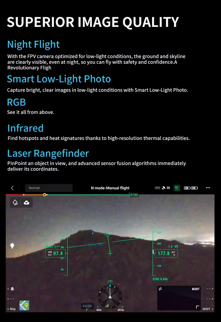 DJI M30T DJI Matrice 30T Drone With 4K HD Thermal Camera Laser Rangefinder Sensor 40+ Min Flight Time Long Distance GPS RC UAV Elite