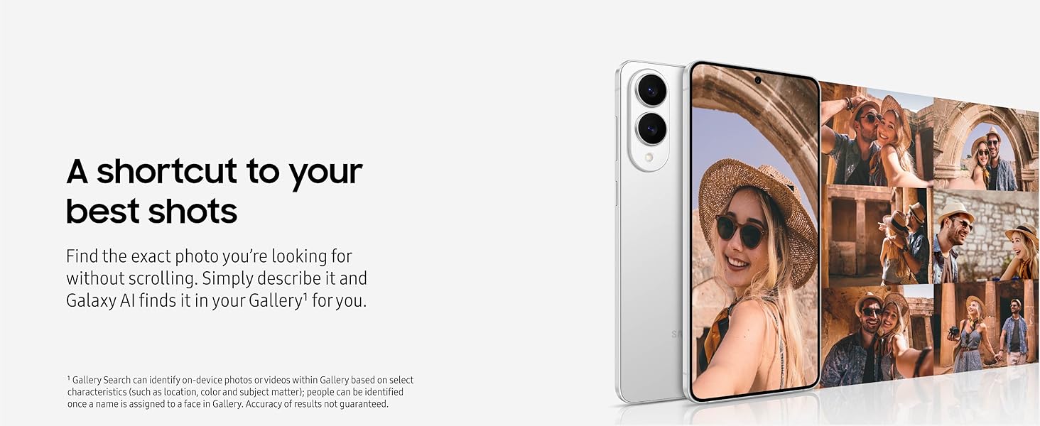 SAMSUNG Galaxy S25 Edge Cell Phone, 256 GB AI Smartphone, Unlocked Android, Night Video, Fast Processor, ProScaler Display, All-Day Battery, 2025, US 1 Yr Manufacturer Warranty, Titanium Silver Elite