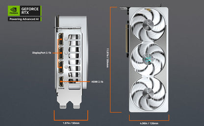 GIGABYTE GeForce RTX 5080 AERO OC SFF 16G Graphics Card, WINDFORCE Cooling System, 16GB 256-bit GDDR7, GV-N5080AERO OC-16GD Video Card Elite