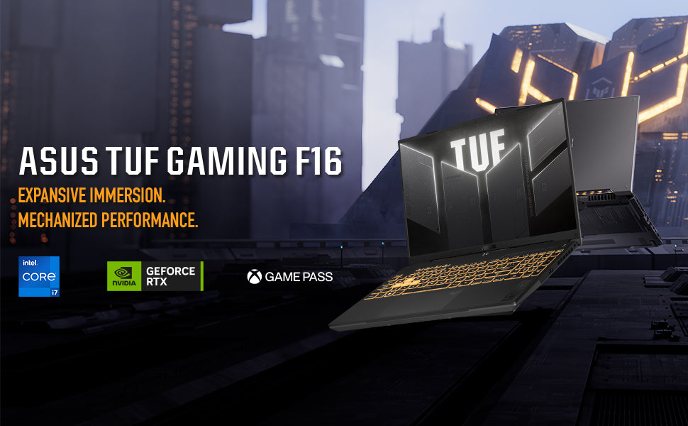 ASUS TUF Gaming F16 (2024) Gaming Laptop, 16” FHD+ 144Hz IPS-Level 16:10 Display, Intel® Core™ 5 210H Processor, NVIDIA® GeForce RTX™ 4050, 8GB DDR5, 512GB PCIe Gen4 SSD, Wi-Fi 6, Windows 11 Home Elite