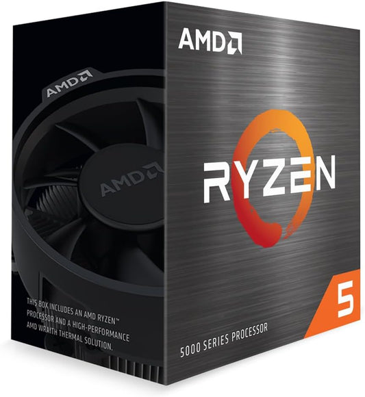 AMD Ryzen 5 5500 6-Core, 12-Thread Unlocked Desktop Processor with Wraith Stealth Cooler Elite