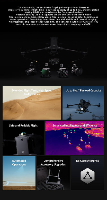 Matrice 400 Worry-Free Plus Combo Wire-grade Obstacle Avoidance And Long Endurance Intelligent Flagship Flight Platform UAV Elite