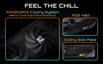GIGABYTE GeForce RTX 5080 Gaming OC 16G Graphics Card, WINDFORCE Cooling System, 16GB 256-bit GDDR7, GV-N5080GAMING OC-16GD Video Card Elite