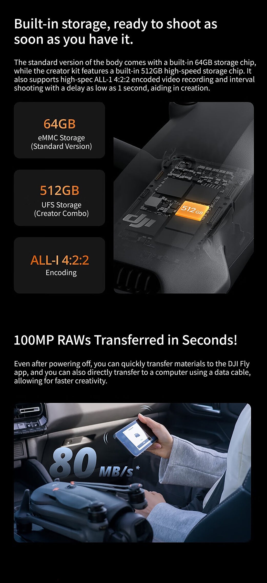 DJI Mavic 4 Pro 512GB Creator Combo (with DJI RC Pro 2, Enhanced Video Transmission) Elite