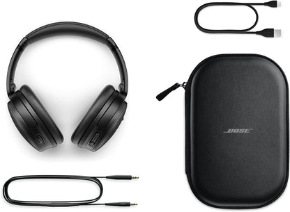 Bose Quiet Comfort Wireless Noise Cancelling Over Ear Bluetooth Headphones 24Hr Battery Black Elite