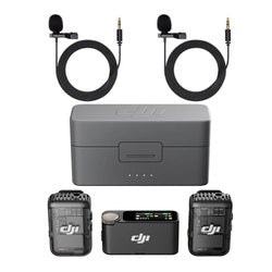 DJI Mic 2 2 TX 1 RX Charging Case Wireless Intelligent Noise Cancelling Lavalier Microphone 32-bit Float Internal Recording 820 Elite