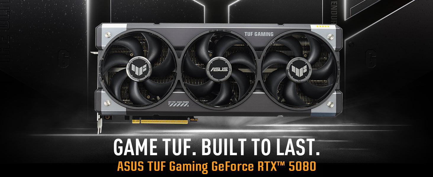 ASUS TUF Gaming GeForce RTX ™ 5080 16GB GDDR7 OC Edition Gaming Graphics Card (PCIe® 5.0, HDMI®/DP 2.1, 3.6-Slot, Military-Grade Components, Protective PCB Coating, axial-tech Fans, Vapor Chamber) Elite