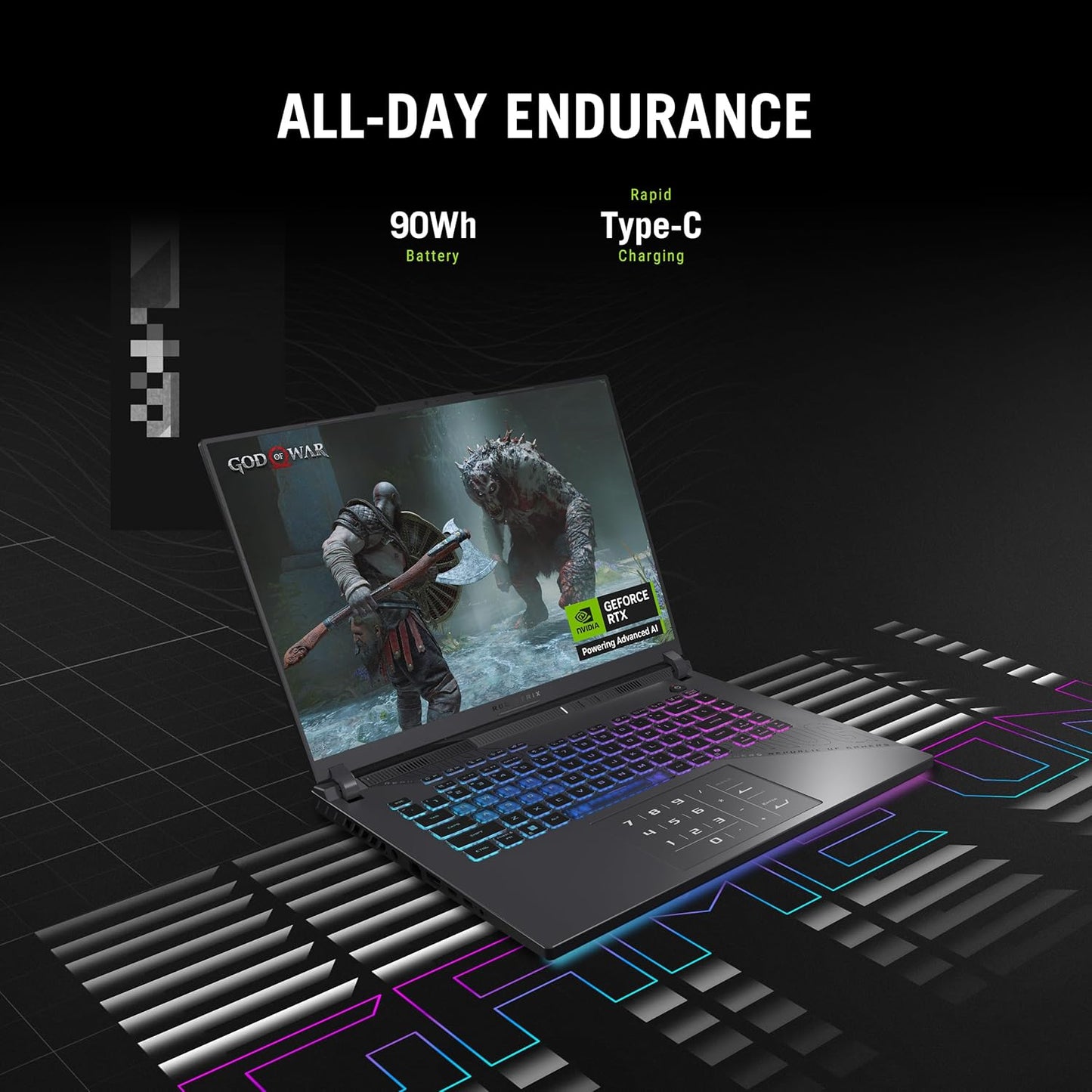 ASUS ROG Strix G16 (2025) Gaming Laptop, 16” ROG Nebula 16:10 2.5K 240Hz/3ms, NVIDIA® GeForce RTX™ 5070, AMD Ryzen™ 9 9955HX Processor, 32GB DDR5-5600, 1TB PCIe Gen 4 SSD, Wi-Fi 6E, Windows 11 Home Elite