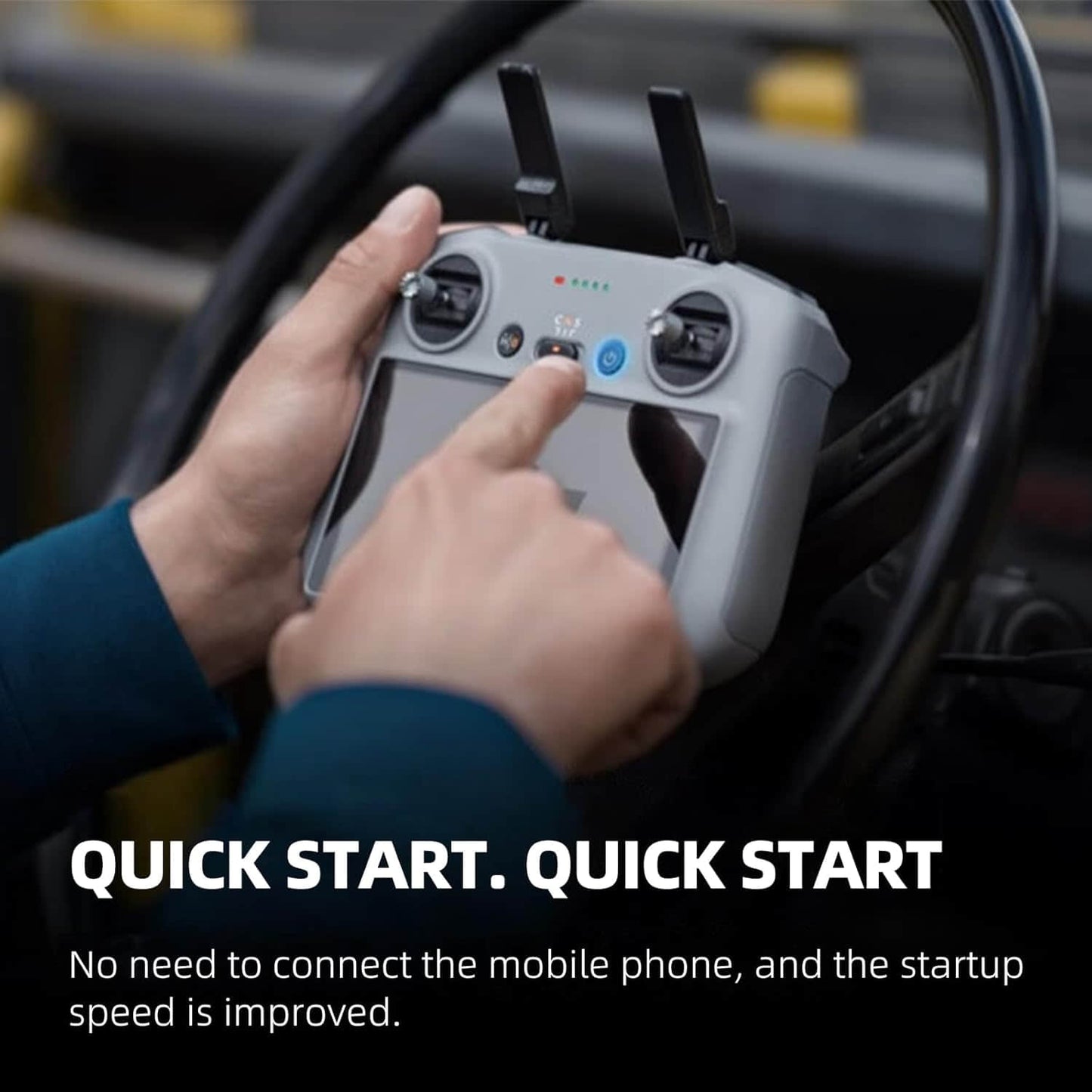 DJI RC 2, Remote Controller with Next-Gen Processor, 20km O4 Transmission, 5.5-inch FHD Screen,, Smart Controller for Drones Elite