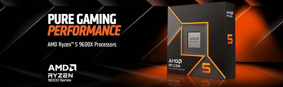 AMD Ryzen™ 5 9600X 6-Core, 12-Thread Unlocked Desktop Processor Elite