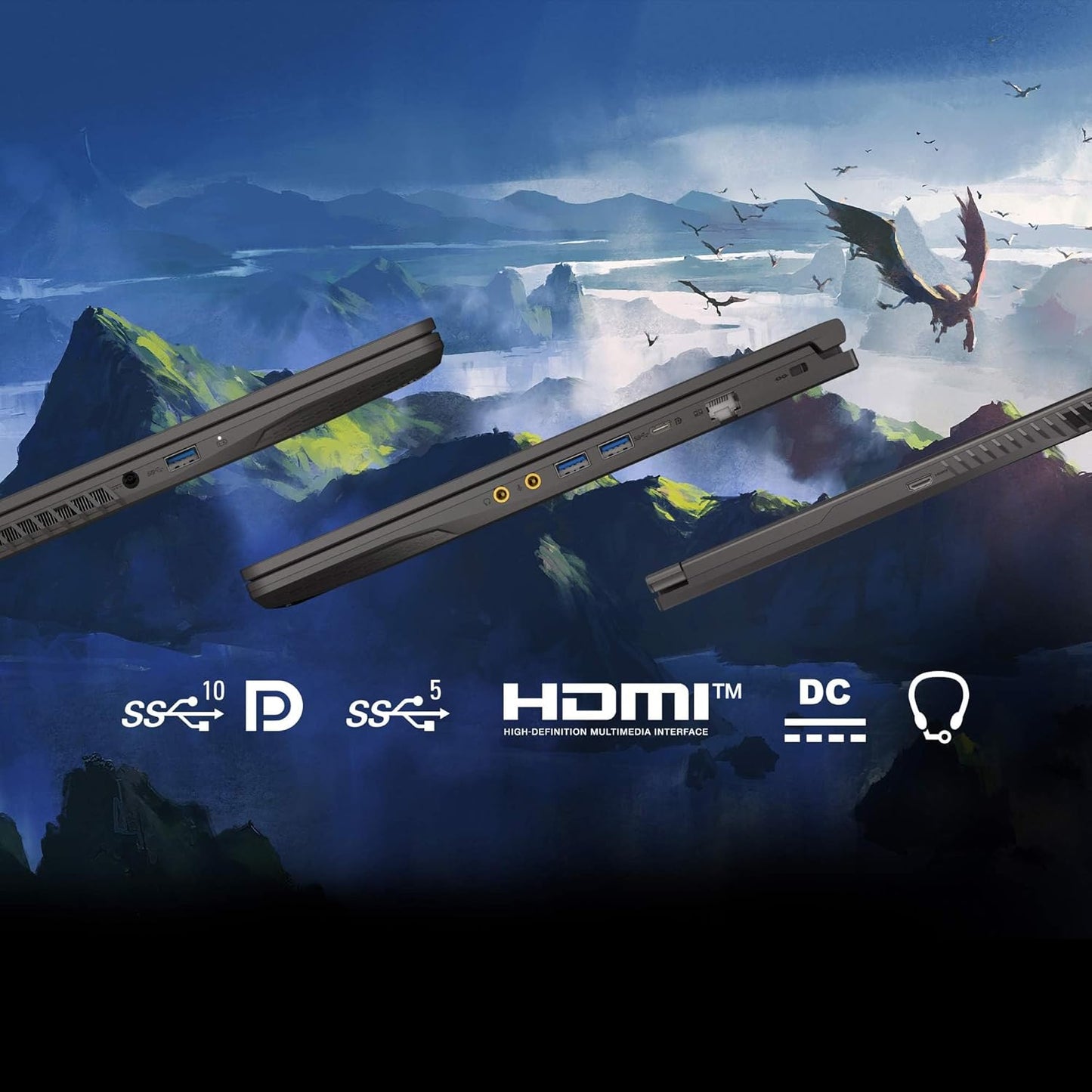 MSI Thin 15 B13VE-1697CA 15.6" 144Hz Gaming Laptop Intel® Core™ i5-13420H RTX 4050 16GB 512GB NVMe SSD Win11 Elite