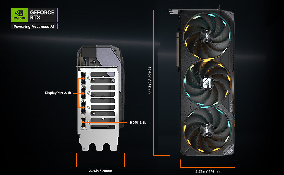 GIGABYTE GeForce RTX 5080 Gaming OC 16G Graphics Card, WINDFORCE Cooling System, 16GB 256-bit GDDR7, GV-N5080GAMING OC-16GD Video Card Elite