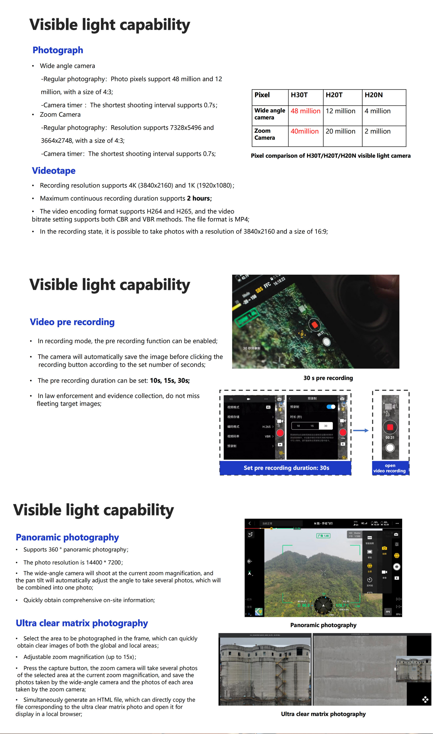 DJI Zenmuse H30T Thermal Camera with Infrared Night Vision Laser Range Finder NIR Auxiliary Light for Matrice 350RTK/Matrice 400 Elite