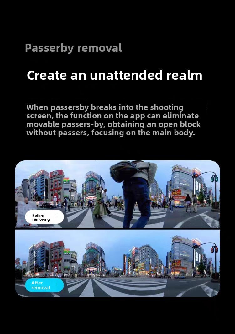 Insta360 One X2 360-Degree WaterProof Sports Action Camera with 5.7K AI Edit Live Webcam Voice Control Panoramic Features Elite