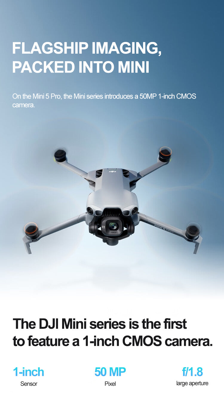 New for DJI Mini Drone Camera 4K Mini 5 Pro Omnidirectional Obstacle Sensing 20km FHD Video Transmission ActiveTrack 360 Degrees Elite