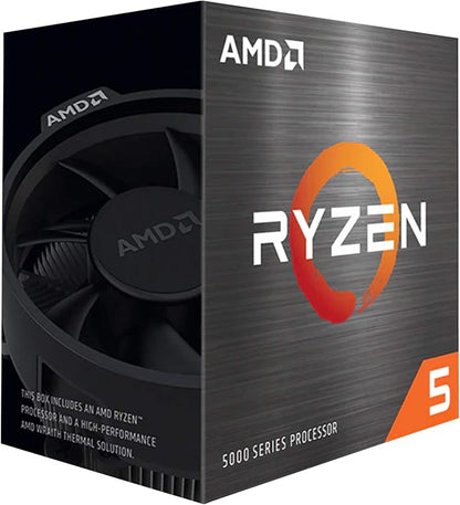 AMD Ryzen 5 5600 6-Core, 12-Thread Unlocked Desktop Processor with Wraith Stealth Cooler Elite