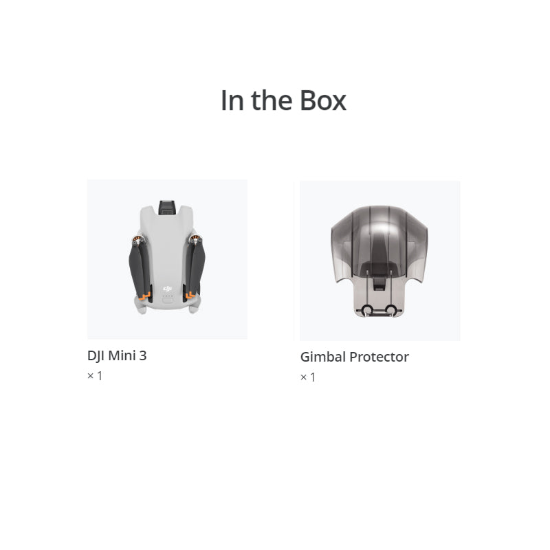 DJI Mini 3 Replacement Aircraft Unit (Excludes Remote, Battery, Accessories) Elite