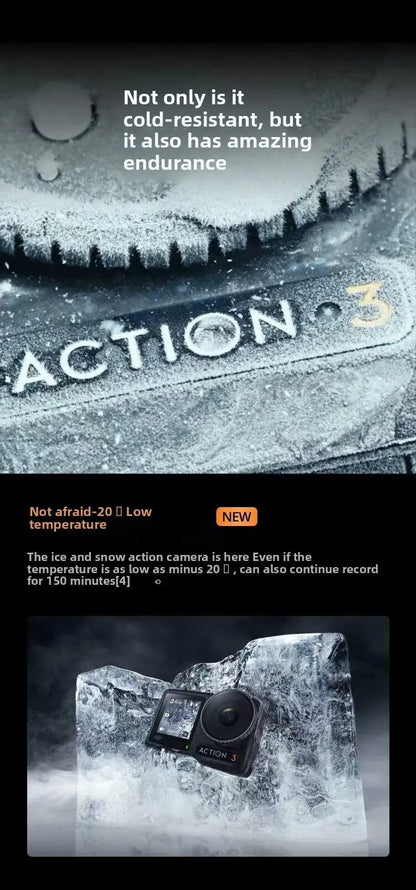 DJI  Action 3 Standard  With Quick-release Design for Easy Horizontal and Vertical Mounting 4K/120fps & Super-Wide FOV Elite