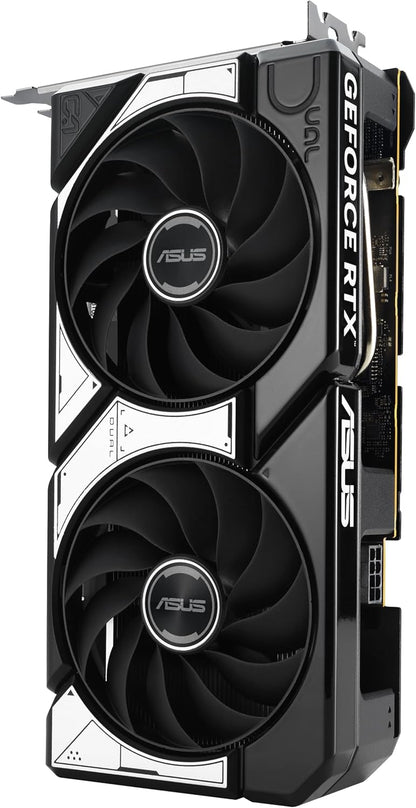 ASUS Dual GeForce RTX™ 5060 8GB GDDR7 OC Edition (PCIe 5.0, 8GB GDDR7, DLSS 4, HDMI 2.1b, DisplayPort 2.1b, 2.5-Slot Design, Axial-tech Fan Design, 0dB Technology, and More) Elite