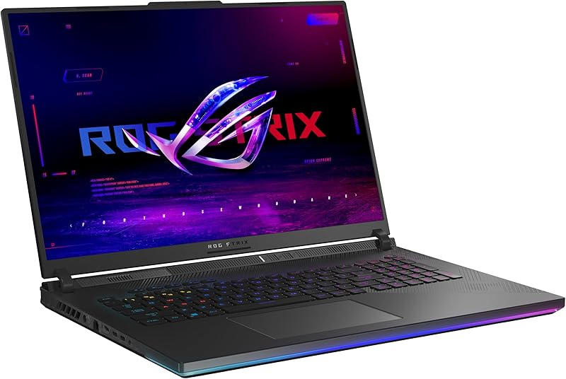 ASUS ROG Strix SCAR 18 (2025) Gaming Laptop, 18” ROG Nebula HDR 16:10 2.5K 240Hz/3ms, NVIDIA GeForce RTX 5090, Intel Core Ultra 9 275HX, 32GB DDR5, 2TB PCIe Gen 4 SSD, Wi-Fi 7, Win 11 Pro, G835LX-XS97 Elite