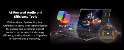 Acer Nitro V Gaming Laptop | Intel Core i7-13620H Processor | NVIDIA GeForce RTX 4050 Laptop GPU | 15.6" FHD IPS 165Hz Display | 16GB DDR5 | 1TB Gen 4 SSD | Wi-Fi 6 | Backlit KB | ANV15-52-76NK Elite