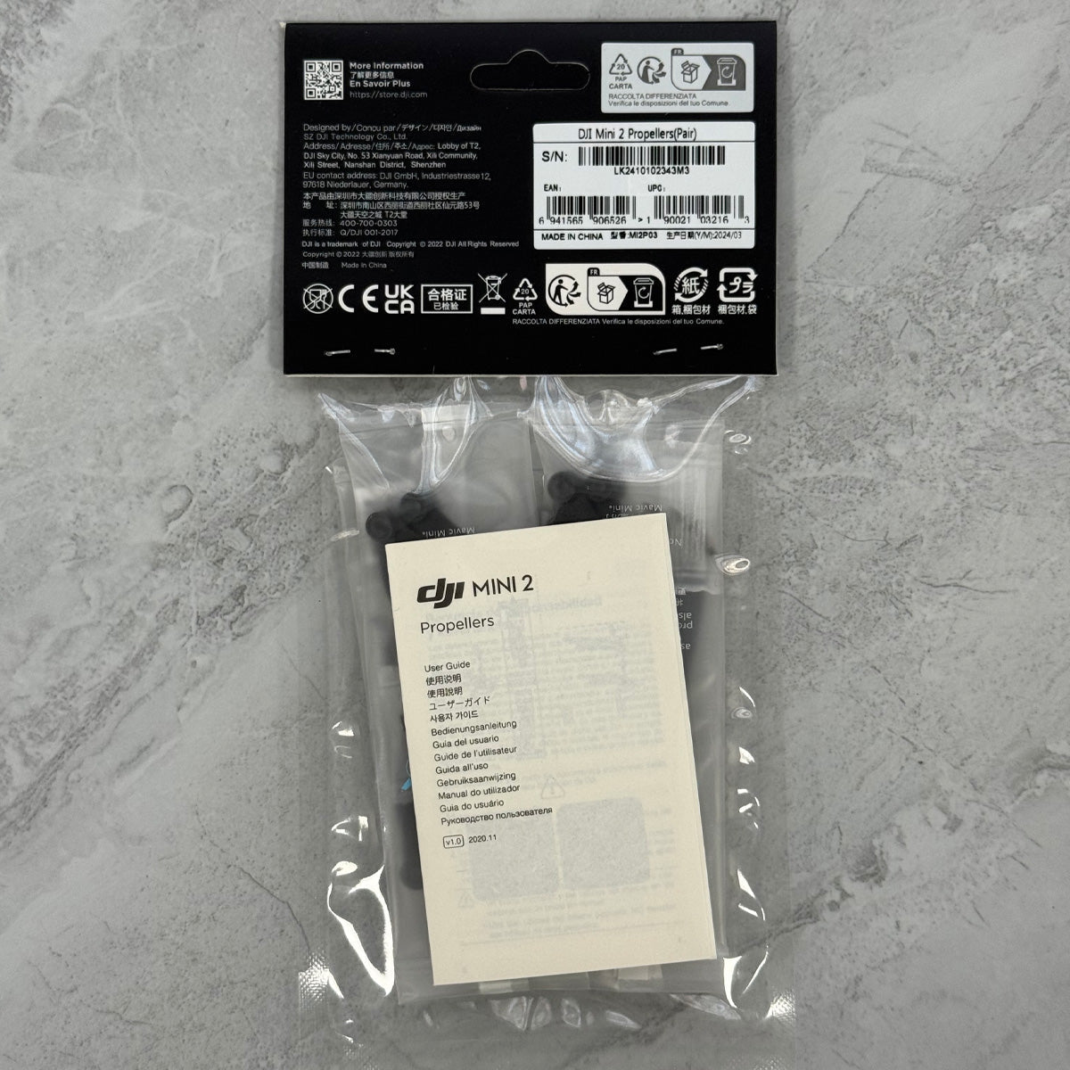 For DJI Mini 2 Propellers (Pair) Plastic Compatibility for DJI Mini 2 SE for DJI Mini 4K for DJI Mini 2 for DJI Mini SE Elite