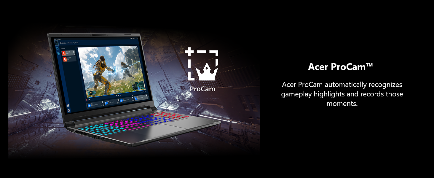 Acer Nitro V 16S AI Gaming Laptop | AMD Ryzen 7 260 Processor | NVIDIA GeForce RTX 5060 Laptop GPU (572 AI Tops) | 16" WUXGA IPS 180Hz Display | 32GB DDR5 | 1TB Gen 4 SSD | Wi-Fi 6 | ANV16S-41-R2AJ Elite