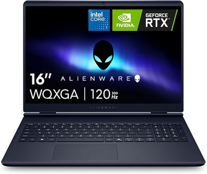 Alienware 16 Aurora Gaming Laptop AC16250-16" WQXGA 120Hz Display, Intel Core 7-240H Processor, 16GB DDR5 RAM, 1TB SSD, NVIDIA GeForce RTX 5050 8GB Graphics, Windows 11 Home, Onsite Service - Blue Elite