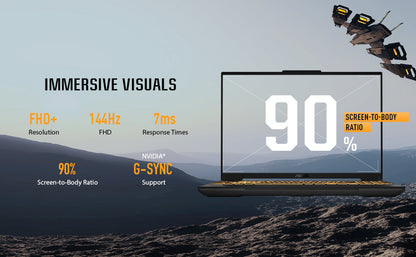 ASUS TUF Gaming F16 (2024) Gaming Laptop, 16” FHD+ 144Hz IPS-Level 16:10 Display, Intel® Core™ 5 210H Processor, NVIDIA® GeForce RTX™ 4050, 8GB DDR5, 512GB PCIe Gen4 SSD, Wi-Fi 6, Windows 11 Home Elite