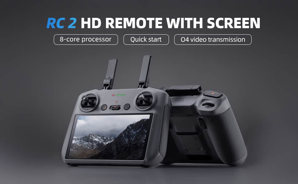DJI RC 2, Remote Controller with Next-Gen Processor, 20km O4 Transmission, 5.5-inch FHD Screen,, Smart Controller for Drones Elite