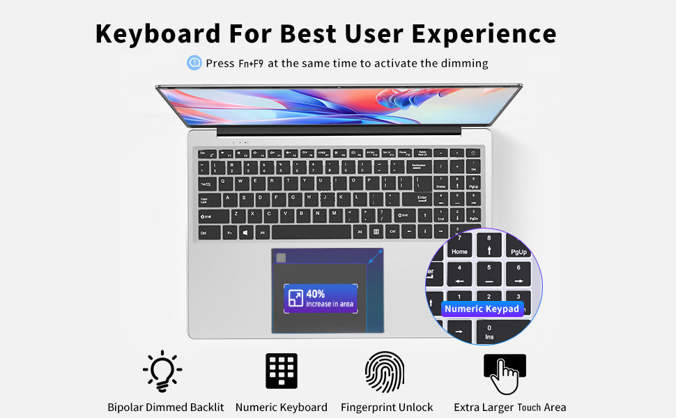 Laptop Computer, Gaming Laptops 2025, 16 Inch Lap Top PC Win 11 Pro, 16GB RAM 1TB SSD, N100 Processor(up to 3.4GHz), Backlit Keyboard, for Business and Students Elite