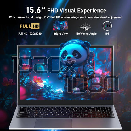 ZOLWAYTAC Laptop Gaming,Gaming laptops,16GB DDR4 512GB SSD,with N100 Processor(UP to 3.4Ghz,4C/4T),15.6" FHD 1920 * 1080P,Full Metal Housing,WiFi,BT,USB3.2,Type C Charging,180°Open Angle,Metallic Grey Elite