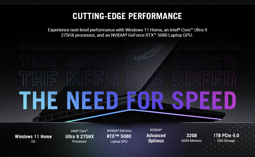 ASUS ROG Strix G16 (2025) Gaming Laptop, 16” ROG Nebula 16:10 2.5K 240Hz/3ms, NVIDIA® GeForce RTX™ 5080, Intel® Core Ultra 9 275HX, 32GB DDR5, 1TB PCIe Gen 4 SSD, Wi-Fi 7, Windows 11 Home, G615LW-AS96 Elite