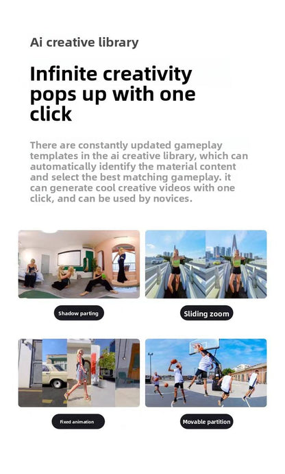 Insta360 One X2 360-Degree WaterProof Sports Action Camera with 5.7K AI Edit Live Webcam Voice Control Panoramic Features Elite