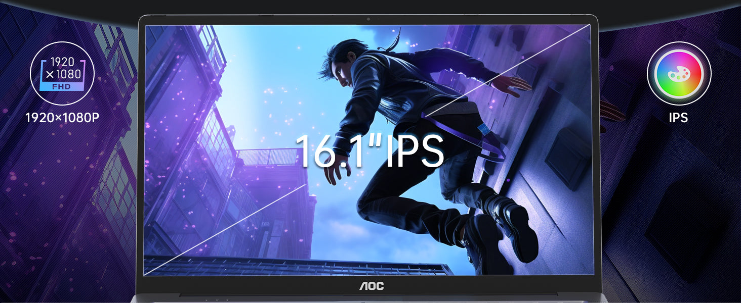 2025 AMD Laptop Computer with Ryzen 7 5700U (8C/16T, Up to 4.3GHz) Ryzen Laptop With Radeon RX Vega 8 Graphics Laptop 16GB RAM 512GB NVMe SSD, Win 11, 16.1 FHD Display, WiFi 6,53Wh Battery,HDMI,Webcam Elite