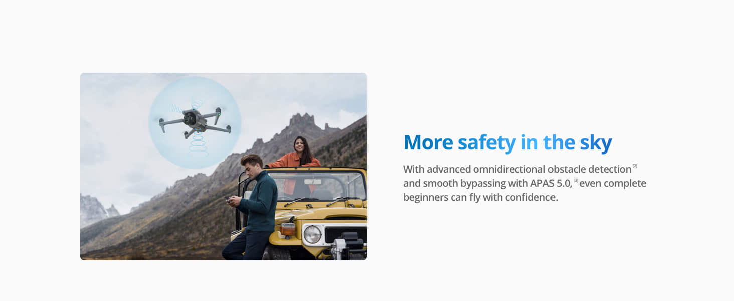 For DJI Air 3 Fly More Combo 4K Dual Primary Cameras 3 Batteries for Extended Flight Time 48MP Photos 20Km Video Drone Elite