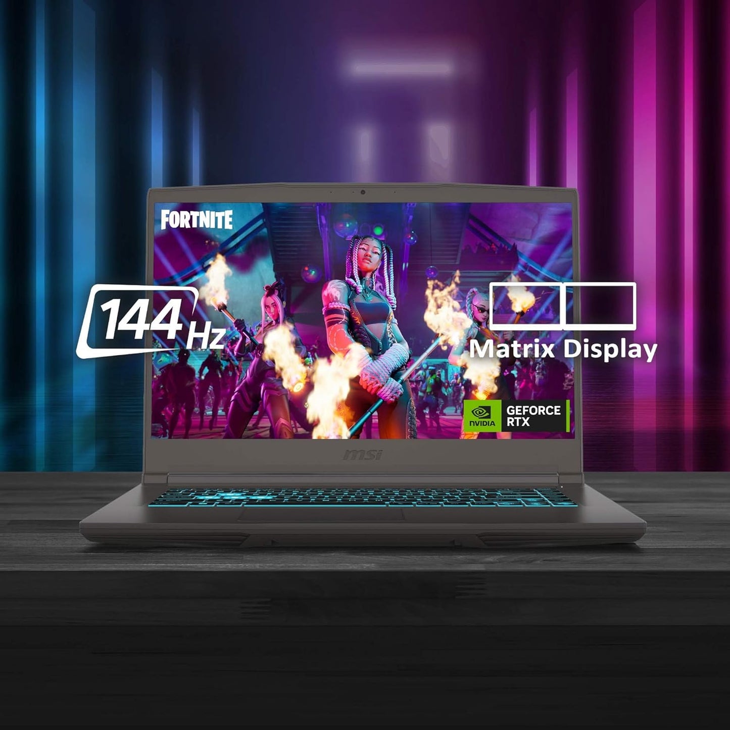 MSI Thin 15 B13VE-1697CA 15.6" 144Hz Gaming Laptop Intel® Core™ i5-13420H RTX 4050 16GB 512GB NVMe SSD Win11 Elite