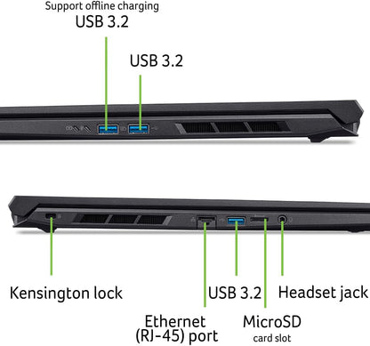 Acer Nitro V Gaming Laptop | Intel Core 9 Processor 270H | NVIDIA GeForce RTX 5070 Laptop GPU | 16" WUXGA IPS 180Hz Display | 32GB DDR5 | 1TB Gen 4 SSD | Wi-Fi 6 | Backlit KB | ANV16-72-933F Elite