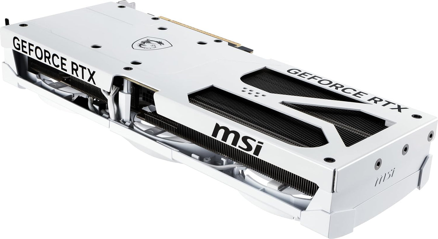 MSI Gaming RTX 5080 16G Ventus 3X OC White Graphics Card (16GB GDDR7, 256-bit, Extreme Clock TBD MHz, DisplayPort x 3 2.1a, HDMI 2.1b, NVIDIA Blackwell Architecture) Elite