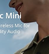 DJI Mic Mini Ultralight Wireless Lavalier Microphone for IPhone/Android 48h Use 2 TX 1 RX Charging Case 48h Use Noise Cancelling Elite