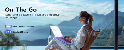 2025 16 Inch Gaming Laptop N5095 (Up to 2.9 GHz) 12GB+512GB SSD Support 1TB Expand Win 11 Laptops 1920 * 1200 FHD Screen 5G WiFi BT 4.2 Webcam Cooling Fan Numeric Keypad-Purple Elite