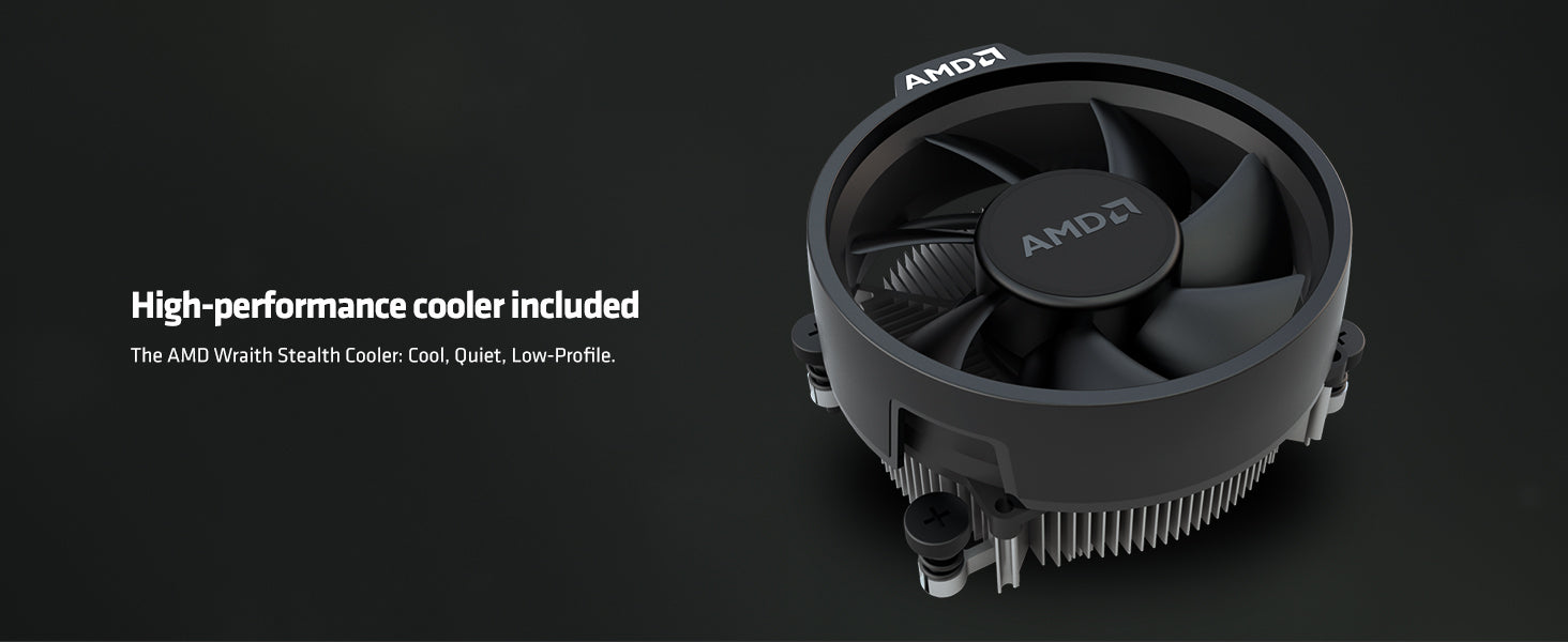 AMD Ryzen 5 3600 6-Core, 12-Thread Unlocked Desktop Processor with Wraith Stealth Cooler Elite