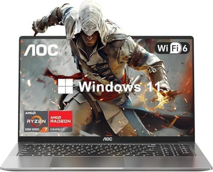 2025 AMD Laptop Computer with Ryzen 7 5700U (8C/16T, Up to 4.3GHz) Ryzen Laptop With Radeon RX Vega 8 Graphics Laptop 16GB RAM 512GB NVMe SSD, Win 11, 16.1 FHD Display, WiFi 6,53Wh Battery,HDMI,Webcam Elite