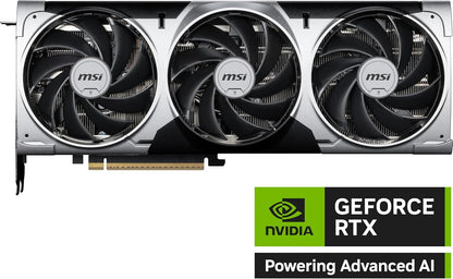 MSI Gaming RTX 5070 12G Ventus 3X OC Graphics Card (12GB GDDR7, 192-bit, Extreme Performance: 2557 MHz, DisplayPort x3 2.1a, HDMI 2.1b, NVIDIA Blackwell Architecture) Elite