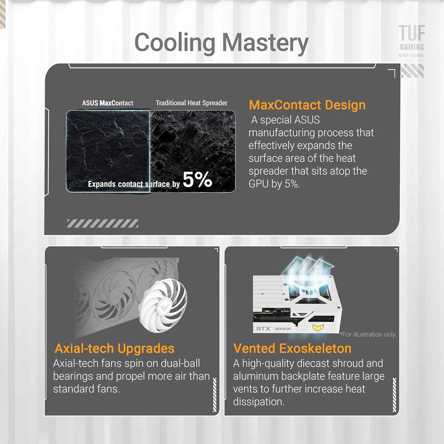 ASUS TUF Gaming GeForce RTX ™ 5070 Ti 16GB GDDR7 White OC Edition Gaming Graphics Card (PCIe® 5.0, HDMI®/DP 2.1, 3.125-slot, Military-Grade Components, Protective PCB Coating, axial-tech Fans) Elite