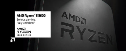 AMD Ryzen 5 3600 6-Core, 12-Thread Unlocked Desktop Processor with Wraith Stealth Cooler Elite
