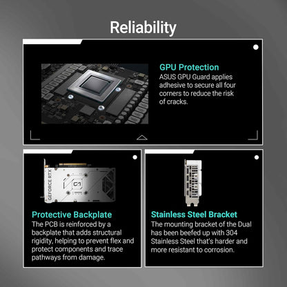 ASUS Dual GeForce RTX™ 5060 8GB GDDR7 White Edition (PCIe 5.0, 8GB GDDR7, DLSS 4, HDMI 2.1b, DisplayPort 2.1b, 2.5-Slot, Axial-tech Fan Design, 0dB Technology, Dual BIOS and More) Elite