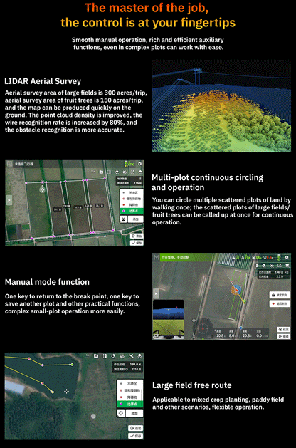 DJI Agras T100 Agricultural Drone Ready To Fly Bundle (With 3 Batteries) Optional C12000 Charging Station Or D14000iE Generator Elite