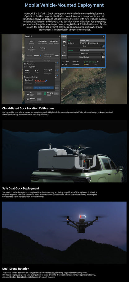 Oversea Edition DJI Dock 3 Drone Station With Matrice 4TD 4D Integrate Environmental Monitoring System Flexible Deployment Dock3 Elite