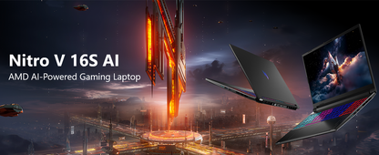 Acer Nitro V 16S AI Gaming Laptop | AMD Ryzen 7 260 Processor | NVIDIA GeForce RTX 5060 Laptop GPU (572 AI Tops) | 16" WUXGA IPS 180Hz Display | 32GB DDR5 | 1TB Gen 4 SSD | Wi-Fi 6 | ANV16S-41-R2AJ Elite